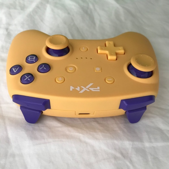 PXN 9607X Wireless Gaming Controller For Nintendo Switch PC IOS Yellow Purple - Picture 4 of 9